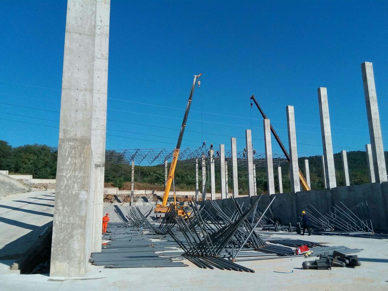 陇南搅拌站网架